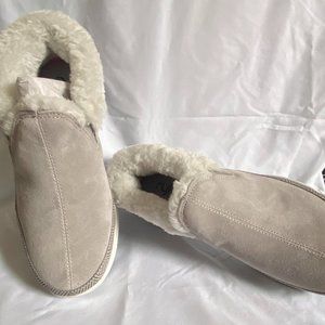 NWT Ryka Water Repellent Grey Faux Fur Slip-on Shoe,  size 7.5
